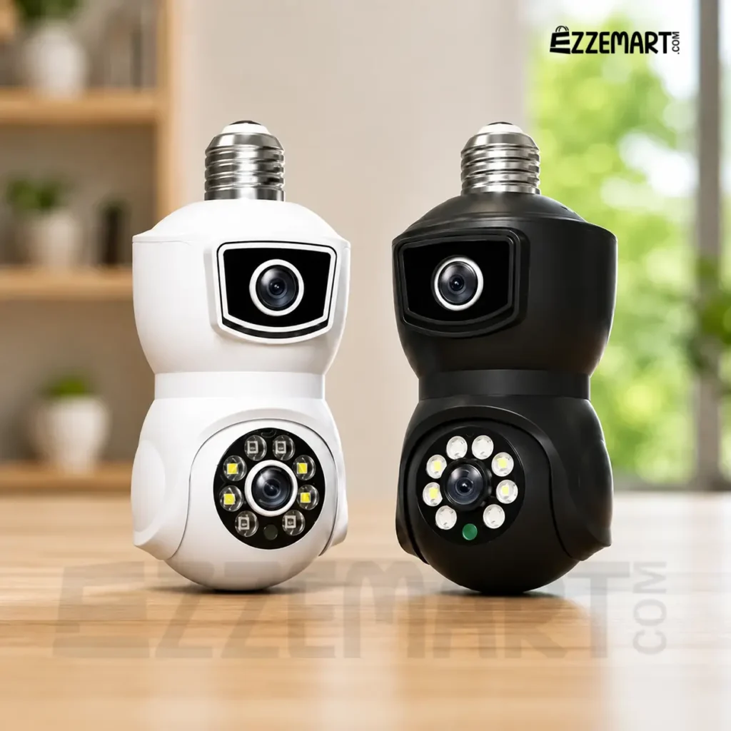 V380 E9 Dual Lens Bulb PTZ IP Camera