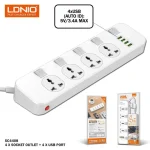 LDNIO SC4408 2500W 4 Socket & 4 USB Port Power Strip