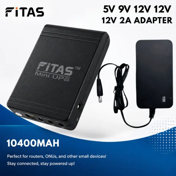 Combo! FiTAS 10400mAh TM95 Mini UPS