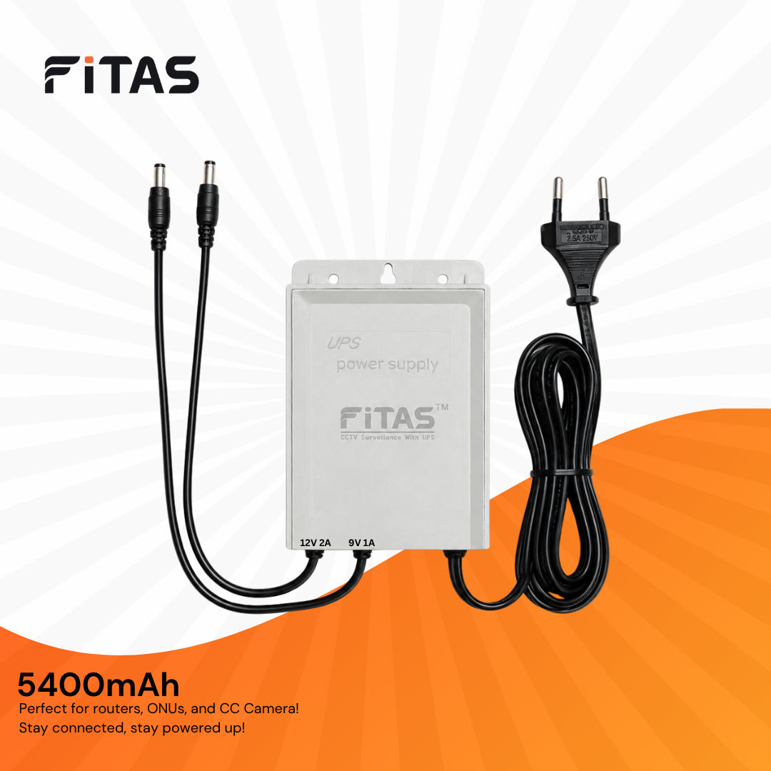 FiTAS-TM54-DC-Mini-UPS-For-Rauter-Onu-1 FiTAS TM54 5400mAh DC Mini UPS For Router, Onu - Image 1