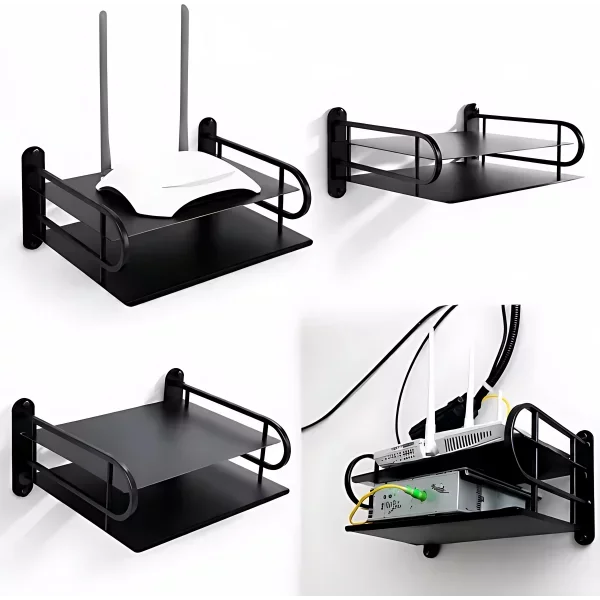 Premium Quality Metal Router Stand – Black
