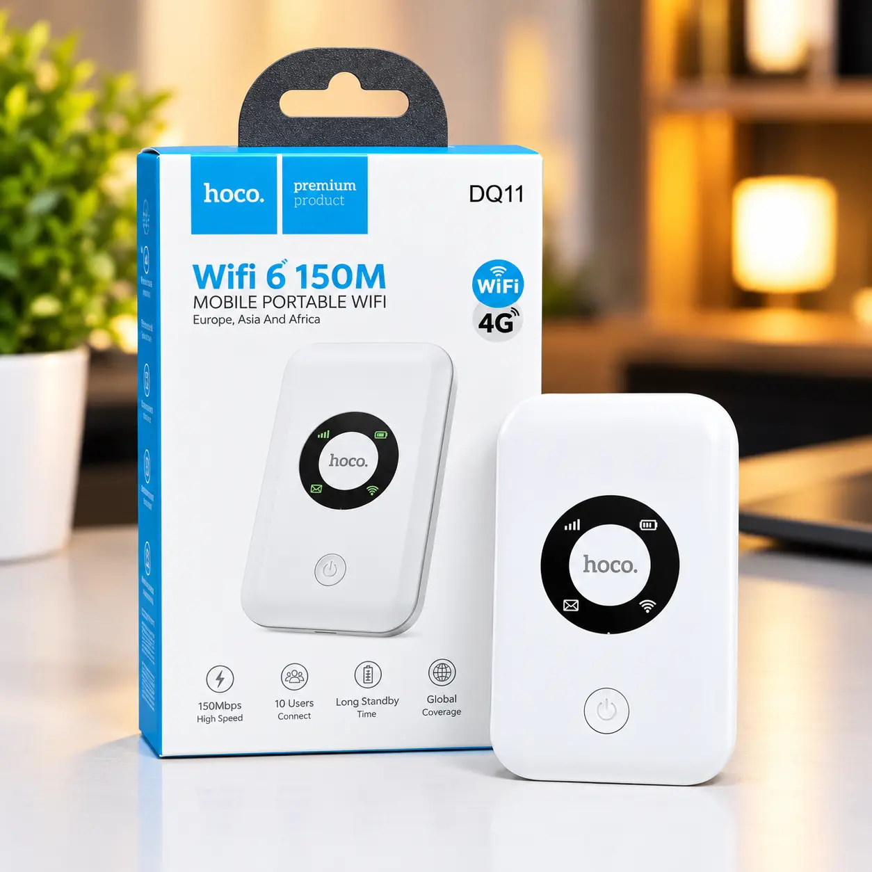 Hoco DQ11 4G Pocket Router WiFi 6 Hoco DQ11 4G Pocket Router WiFi 6