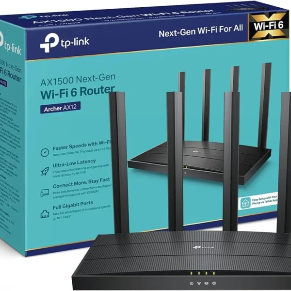 TP-Link Archer AX12 AX1500 Dual-Band WiFi 6 Router